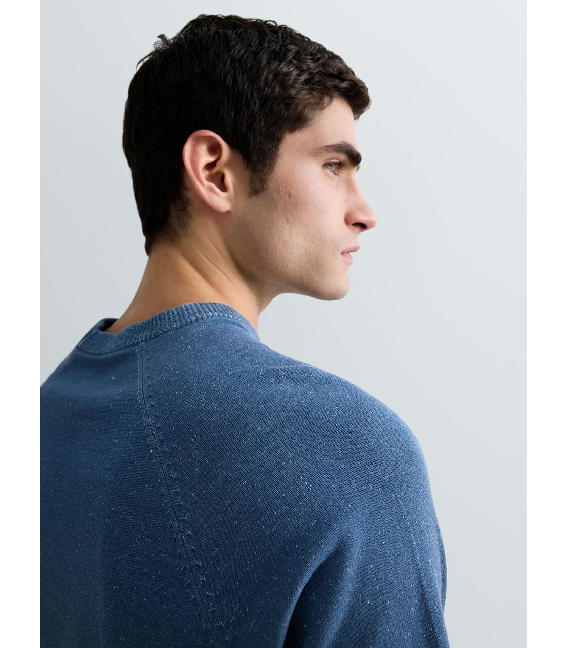 ブルーデニムハーフスリーブセーター 詳細画像 ブルーホワイト 7